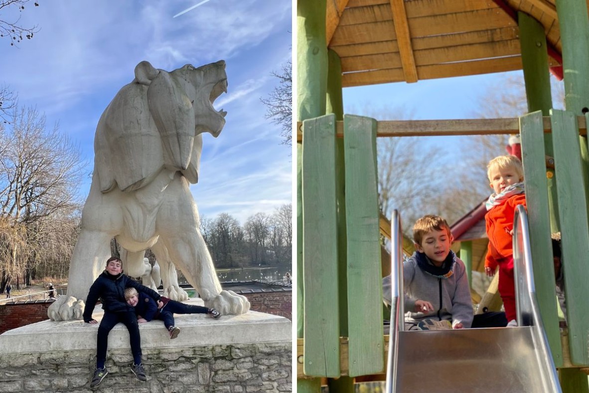 enfants au Parc Malou