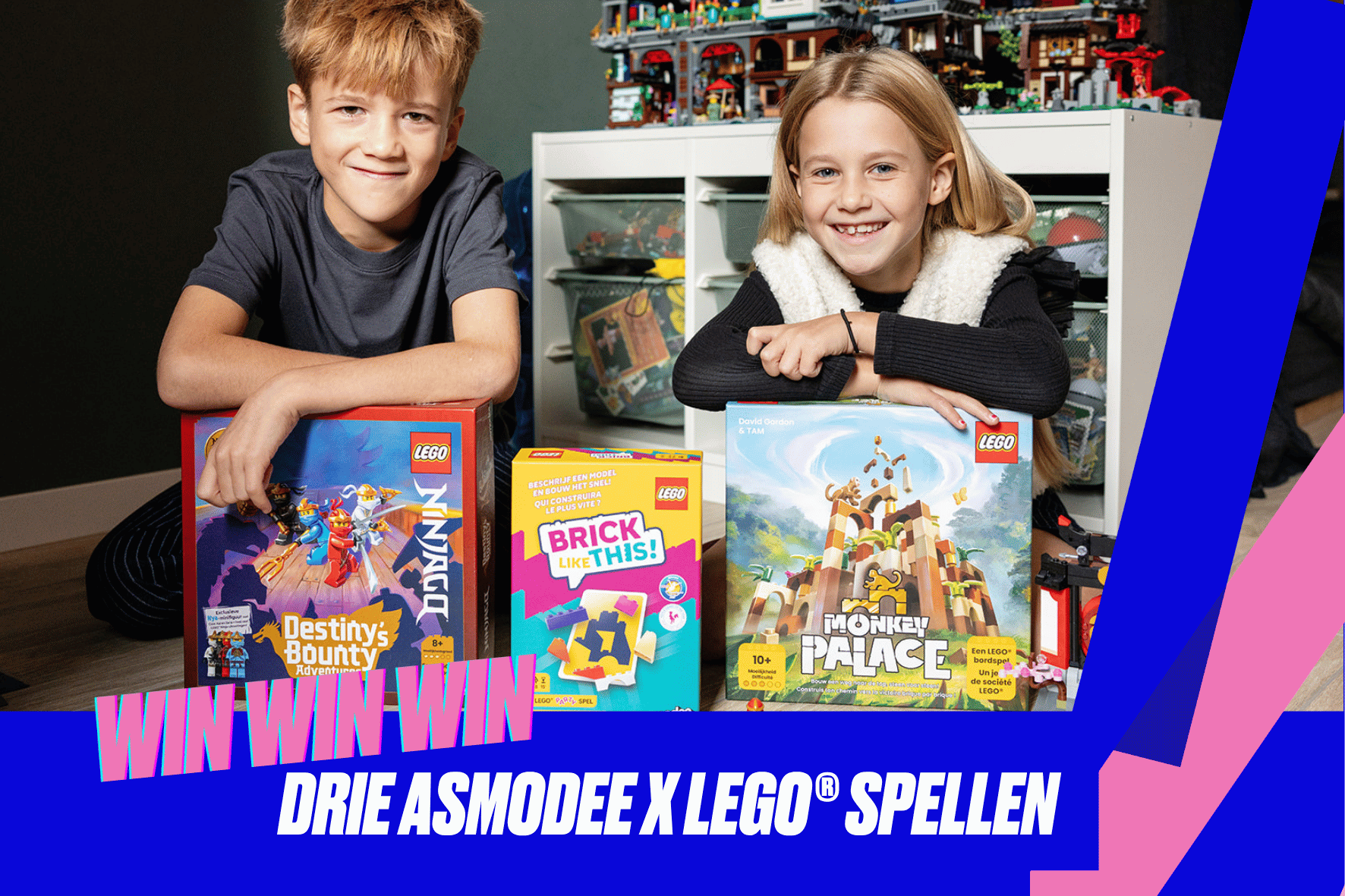 WIN WIN WIN drie asmodee x LEGO® spellen voor jouw gezin!