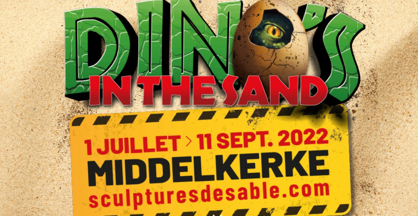 Sculptures de sable à Middelkerke sur le thème des Dinosaures !