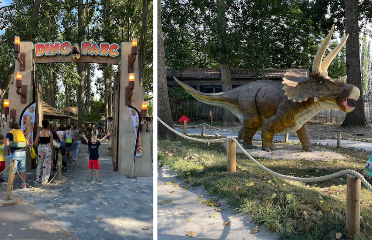 À la Jurassic Parc een park vol dinosaurussen ontdekken? Dat kan in Dino Parc, nét over de Franse grens!