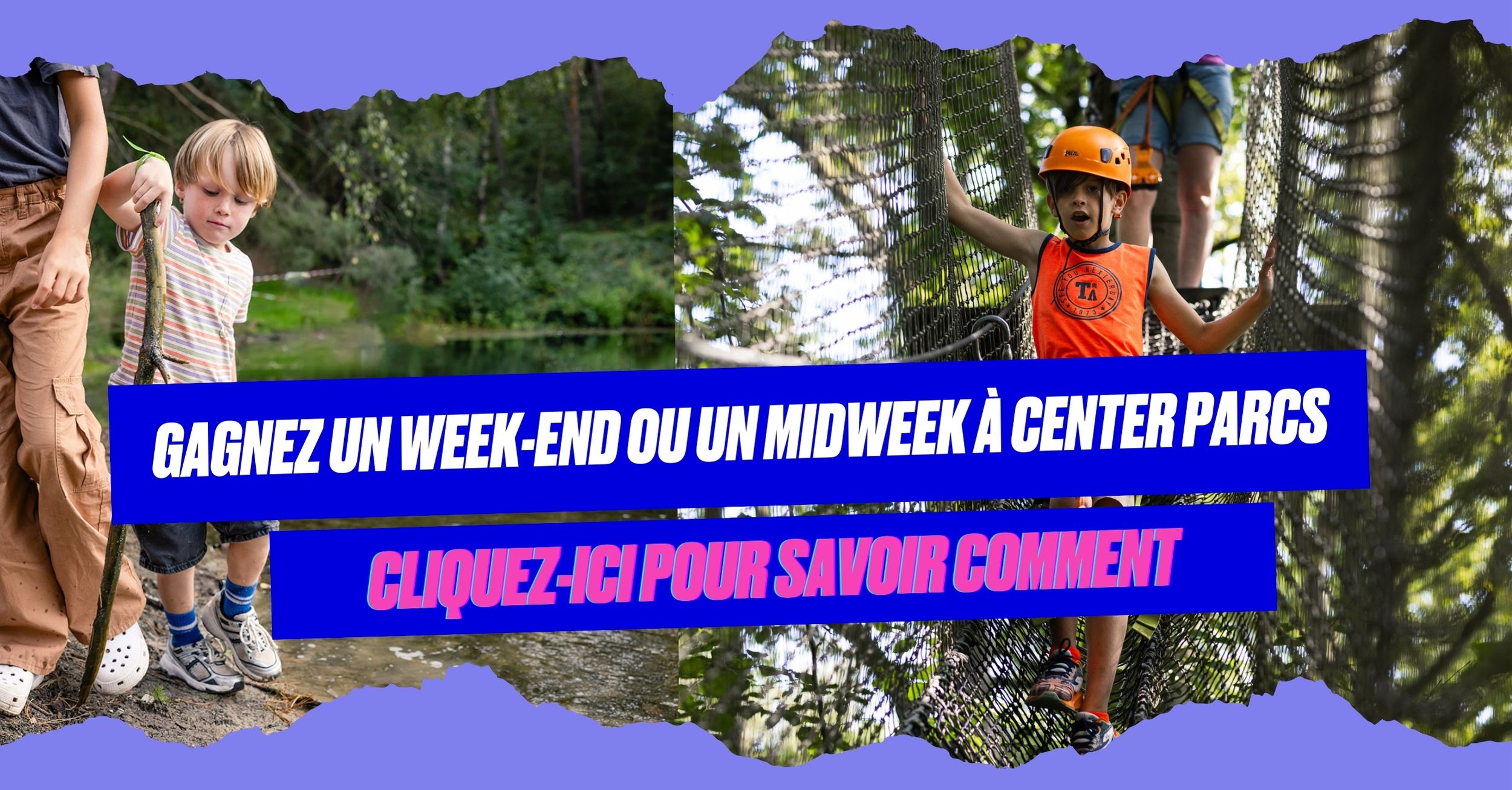 Gagnez un week-end ou un midweek dans le Center Parcs de votre choix en Belgique*!