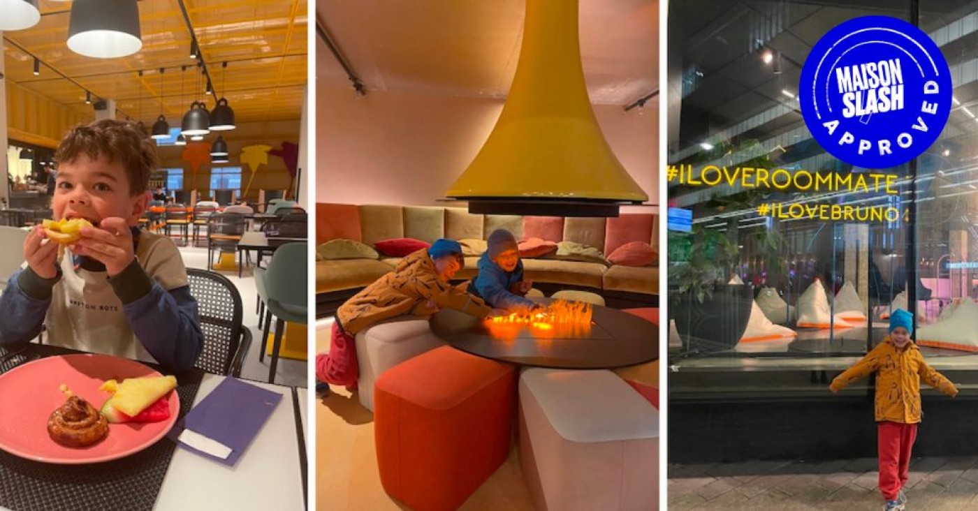 En voyage à Rotterdam pour une escapade urbaine et à la recherche d'un hébergement original pour vous et vos enfants ? Cette famille a choisi l'hôtel design 'Room Mate Bruno' !