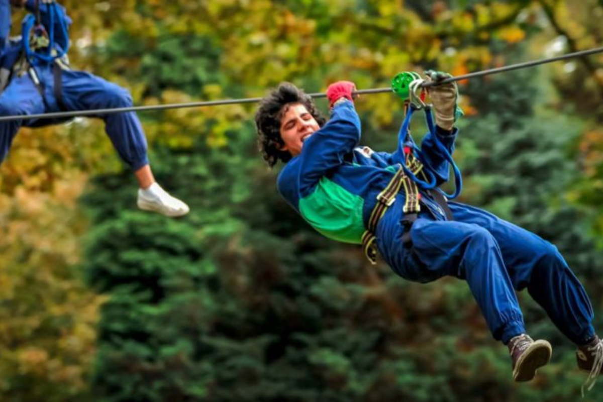 famille trampoline Ekopark Tournai